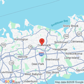Map to Artistic Dental Associates-Commack office in Commack, NY