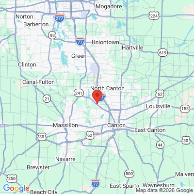 Map to  office in Canton, OH