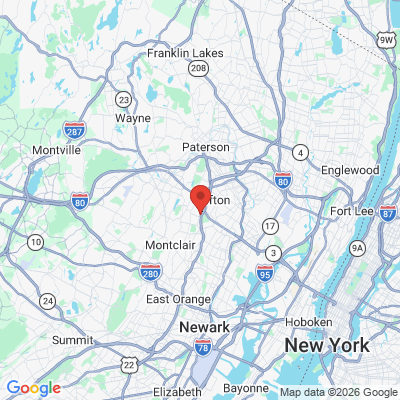 Map to  office in Clifton, NJ