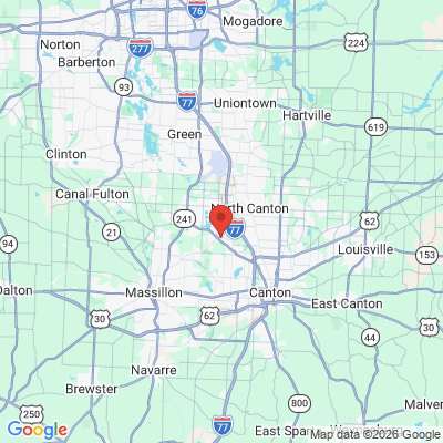 Map to  office in Canton, OH