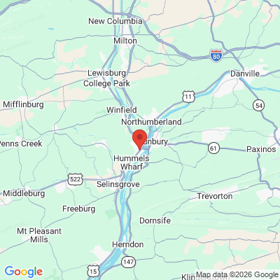 Map to  office in Shamokin Dam, PA