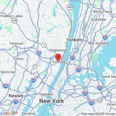 Map to  office in Fort Lee, NJ