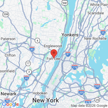 Map to New Leaf Pediatric Dentistry office in Fort Lee, NJ