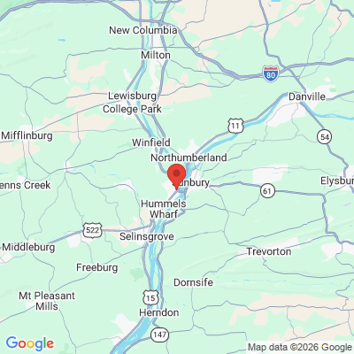 Map to  office in Shamokin Dam, PA