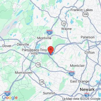 Map to Prabhav Services Inc. office in Parsippany, NJ