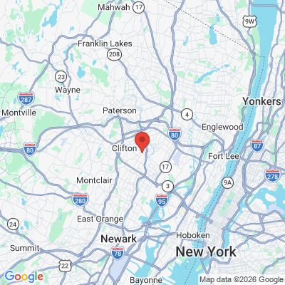 Map to  office in Passaic, NJ