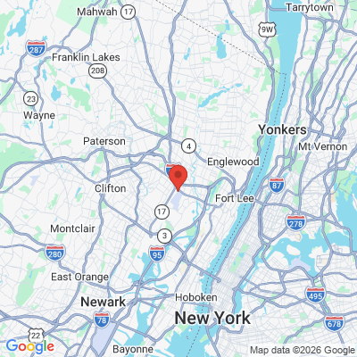 Map to  office in Teterboro, NJ