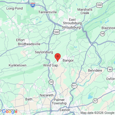 Map to  office in Pen Argyl, PA