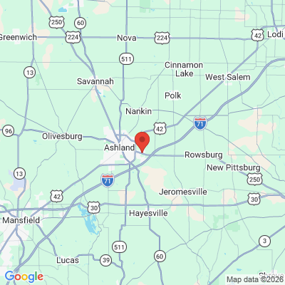 Map to  office in Ashland, OH