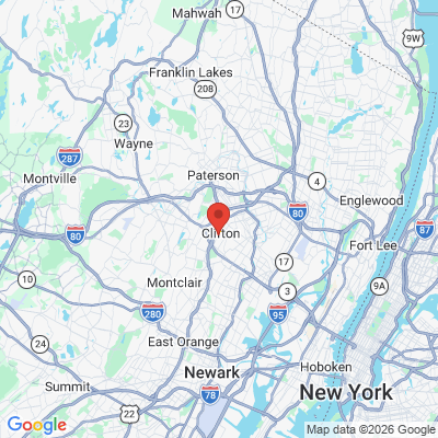 Map to  office in Clifton, NJ