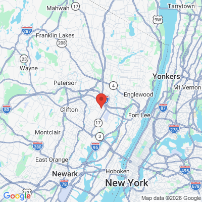 Map to  office in Hasbrouck Hts, NJ