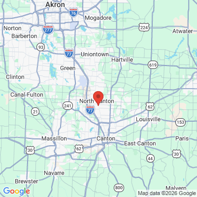 Map to  office in North Canton, OH