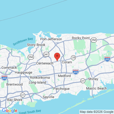 Map to  office in Selden, NY