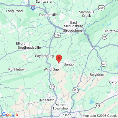 Map to  office in Pen Argyl, PA