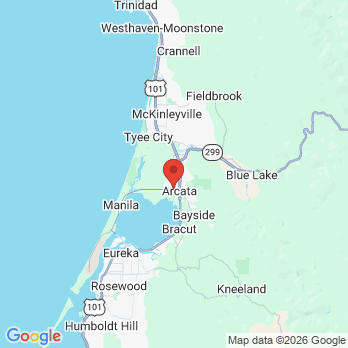 Map to Barsanti Dental Group office in Arcata, CA