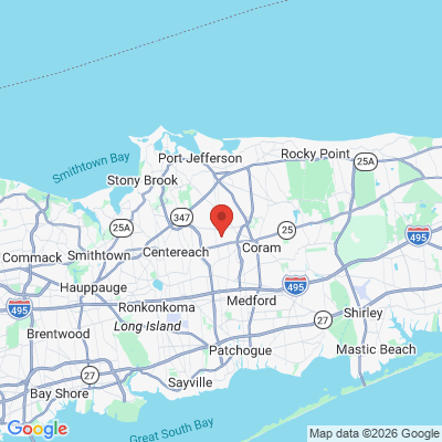 Map to  office in Selden, NY