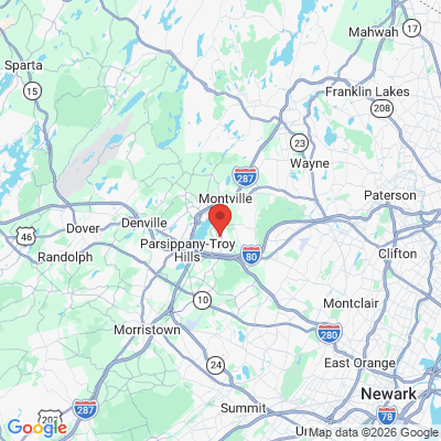Map to  office in Lake Hiawatha, NJ