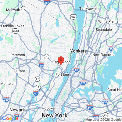 Map to  office in Englewood, NJ