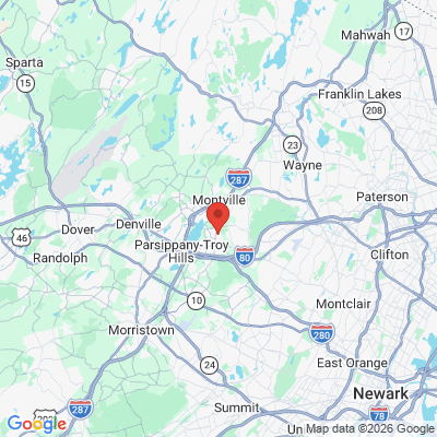 Map to  office in Lake Hiawatha, NJ