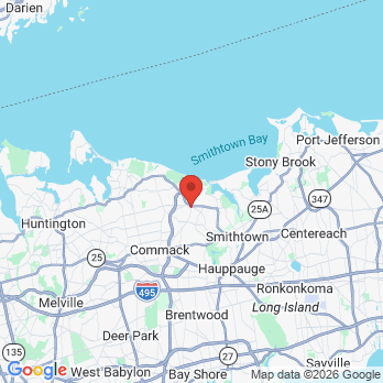 Map to D.H. Family Dentistry: Dena Hanna, DDS office in Kings Park, NY