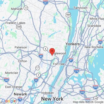 Map to  office in Teaneck, NJ