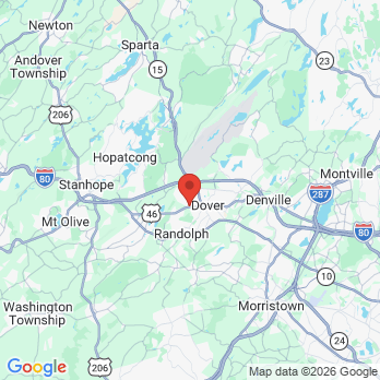Map to Dr. Hardik Desai DMD office in Wharton, NJ