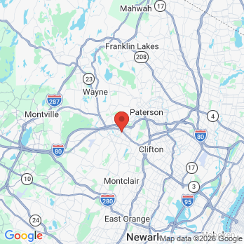 Map to Little Falls Dental Center office in Little Falls Township, NJ