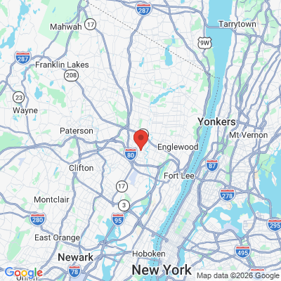 Map to  office in Hackensack, NJ