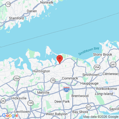 Map to Bryce Ledner DDS office in Northport, NY