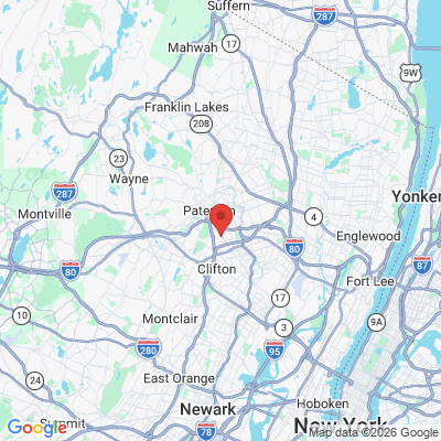 Map to  office in Paterson, NJ