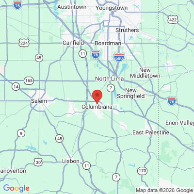 Map to  office in Columbiana, OH
