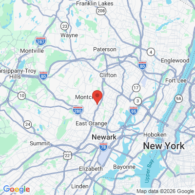 Map to  office in Bloomfield, NJ