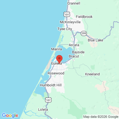 Map to  office in Eureka, CA