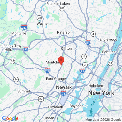 Map to  office in Bloomfield, NJ