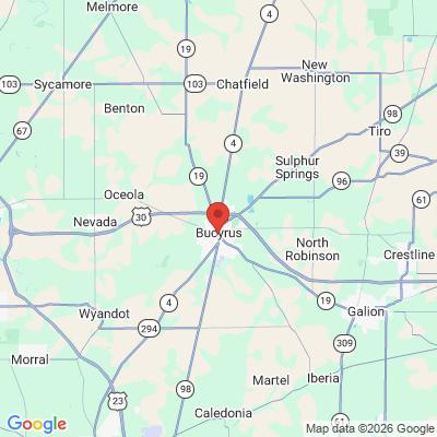Map to  office in Bucyrus, OH