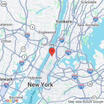 Map to Cosmetic Dentistry of New York office in New York, NY
