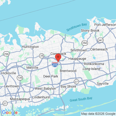 Map to  office in Commack, NY