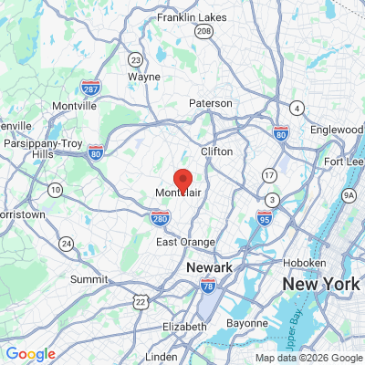 Map to  office in Montclair, NJ