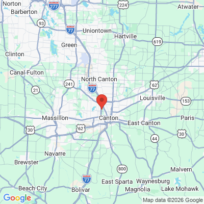 Map to  office in Canton, OH
