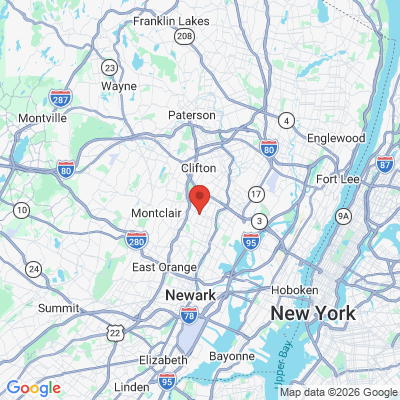 Map to  office in Nutley, NJ