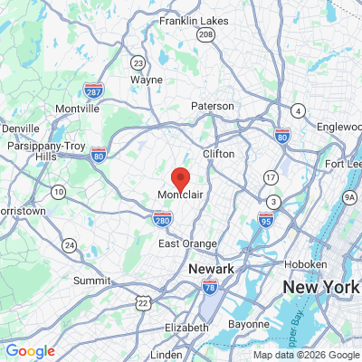Map to  office in Montclair, NJ