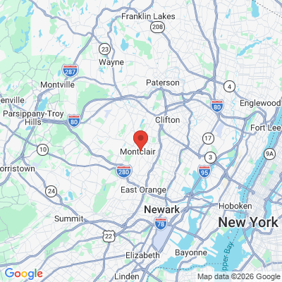 Map to  office in Montclair, NJ