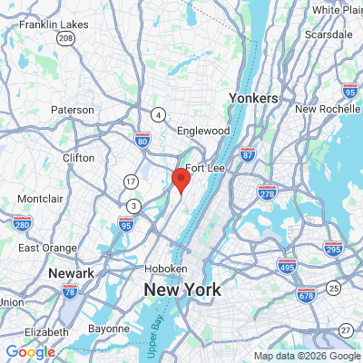 Map to  office in Fairview, NJ