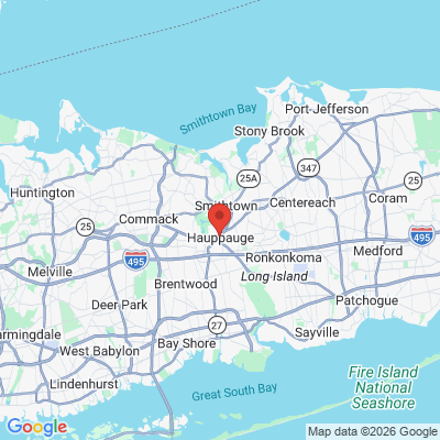 Map to  office in Hauppauge, NY