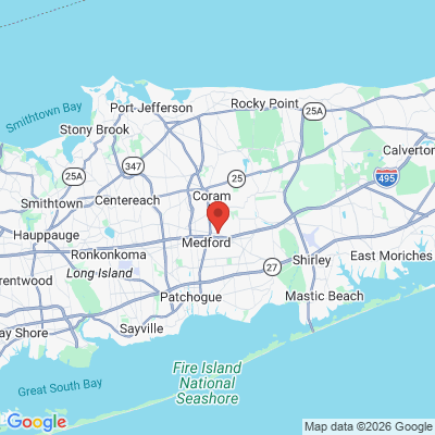 Map to  office in Medford, NY