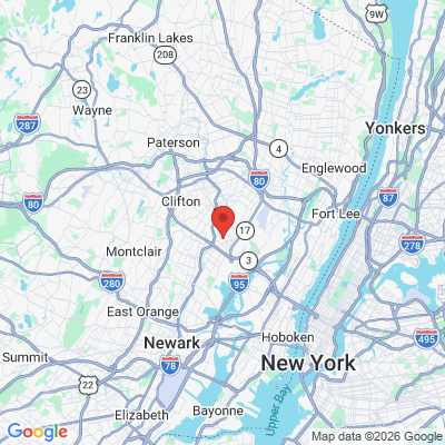 Map to  office in Rutherford, NJ