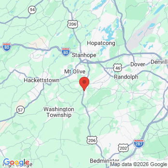 Map to Flanders Dental Associates office in Mt Olive, NJ