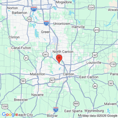 Map to  office in Canton, OH
