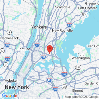 Map to Family Dentistry: Tsamparlis Antigoni DDS office in Bronx, NY