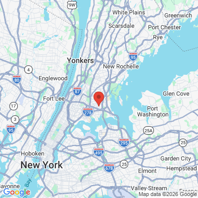Map to  office in Bronx, NY